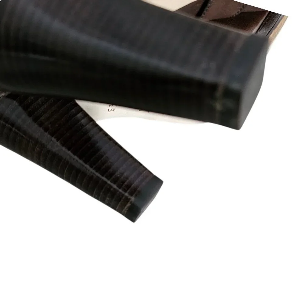 Cole Haan Courtney Air Tall Platform Leather Heel Riding Brown Knee Boot - Picture 14 of 15